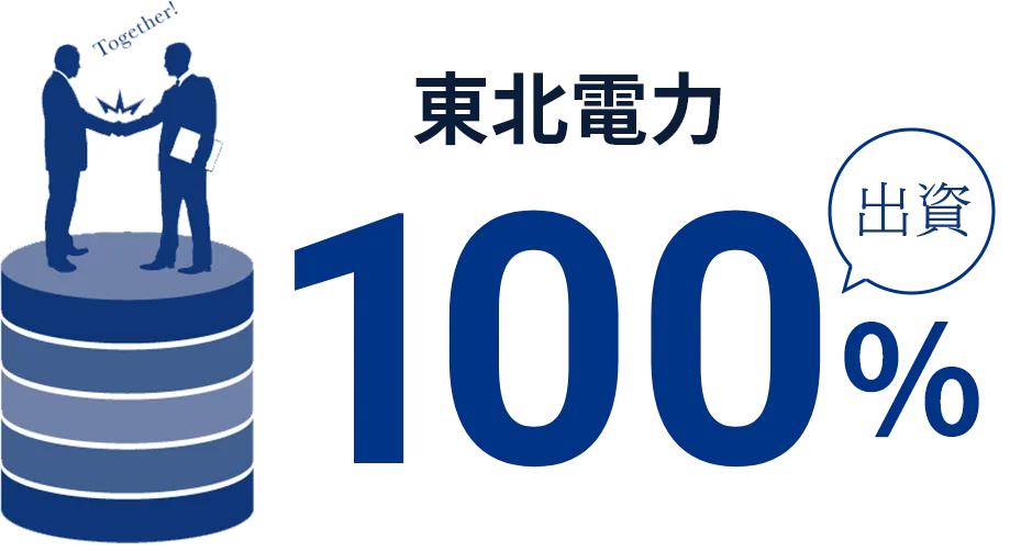 東北電力100%出資